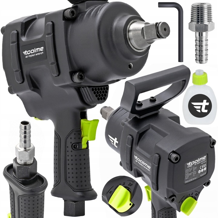 KLUCZ UDAROWY pneumatyczny KOMPOZYTOWY Z Udarem KÓŁ 3/4 2800Nm Toolme TM082