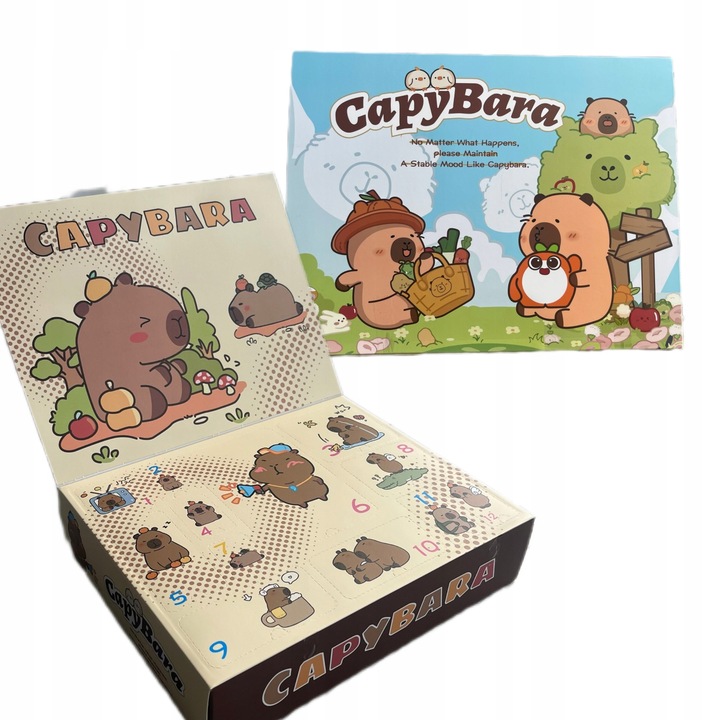 Kalendarz Adwentowy Kapibara Kalendarz Odliczanie Figurka Lalka Dla Dzieci