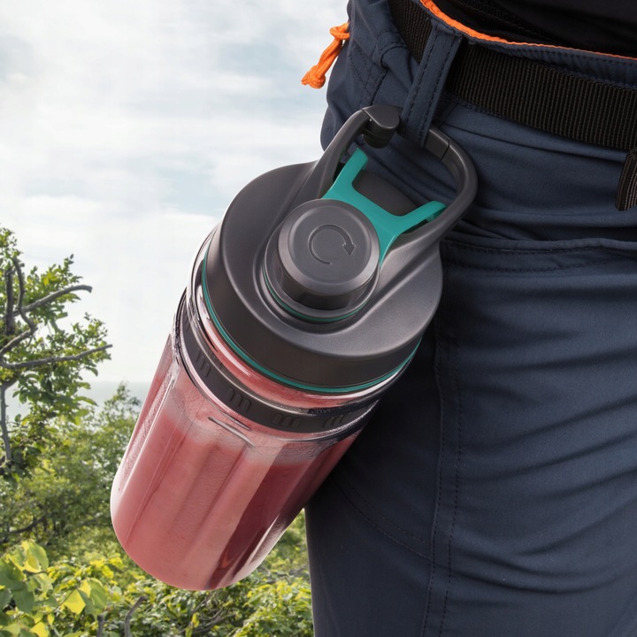 Blender kielichowy do smoothie 800W 2x0,6L turkus tritan Sencor SBL 7171GR