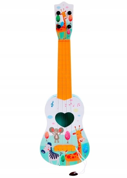 GITARA DLA DZIECI DUŻA 43CM UKULELE GRA INSTRUMENT