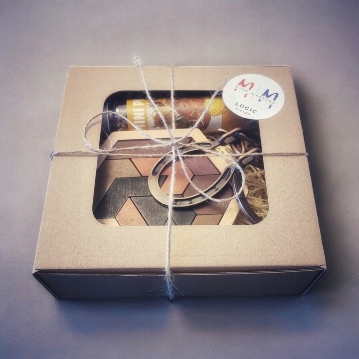 Łamigłówki IQ Mensa retro super prezent dla 14 15 16 nastolatka - LOGIC SET