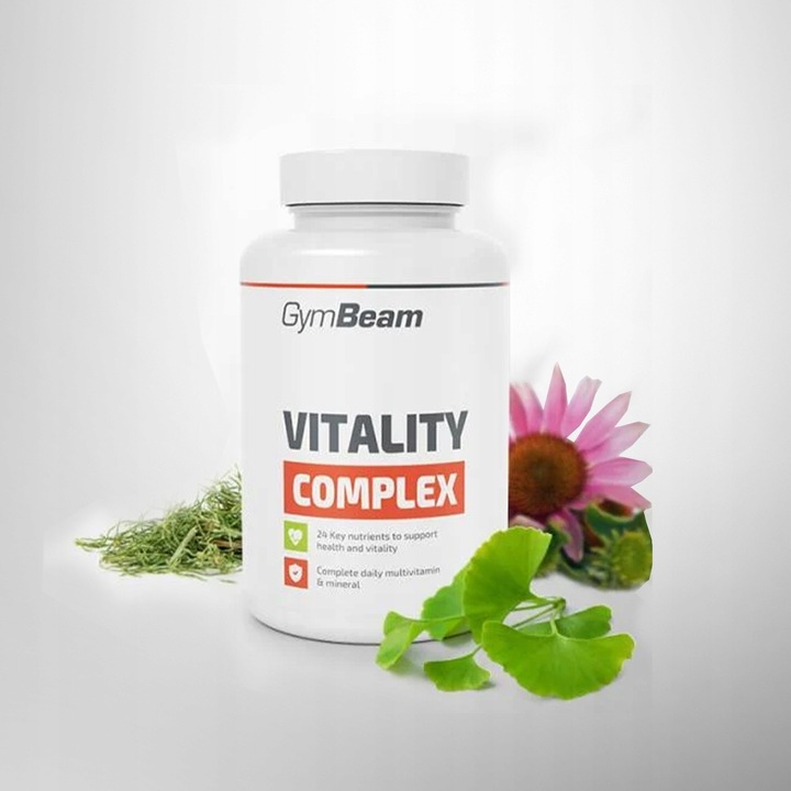 MULTIWITAMINA VITALITY COMPLEX WITAMINY MINERAŁY ODPORNOŚĆ GymBeam 120 tab