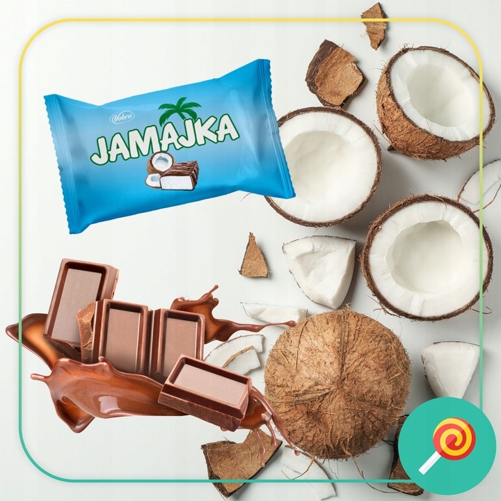 Cukierki kokosowe czekoladowe Vobro Jamajka 1kg