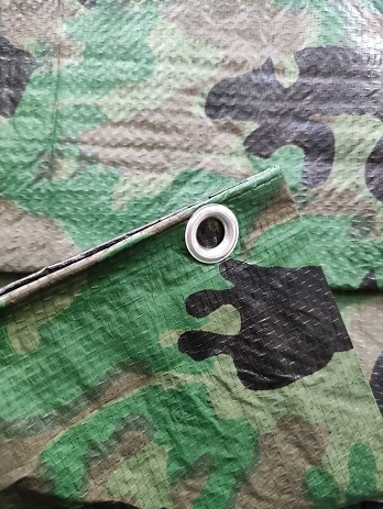 PLANDEKA 4X5 m TARP MORO MASKUJĄCA KAMUFLAŻOWA WZMACNIANA MOCNA PŁACHTA