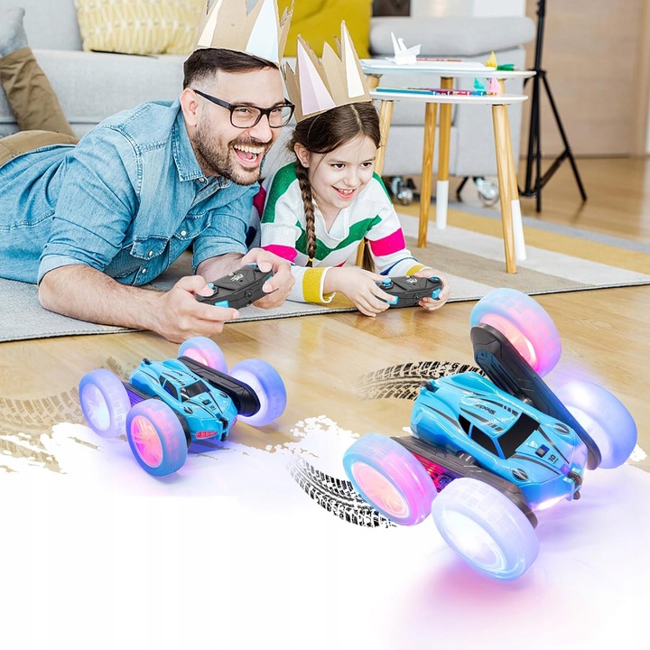 AUTO AKROBATA ZDALNIE STEROWANY SAMOCHÓD 360° OBROTOWY PREZENT DLA DZIECIĘ