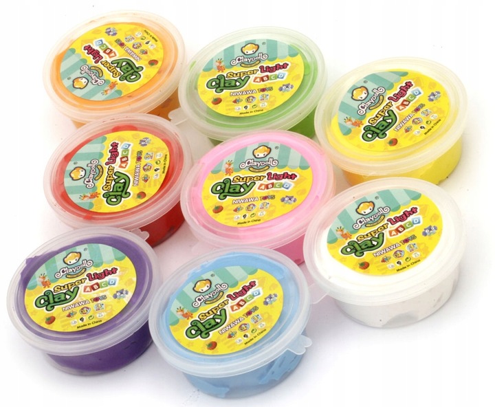 CLAYDOLL PIANKOLINA MASA PLASTYCZNA 24 sztuki BIG BOX + AKCESORIA + WALIZKA