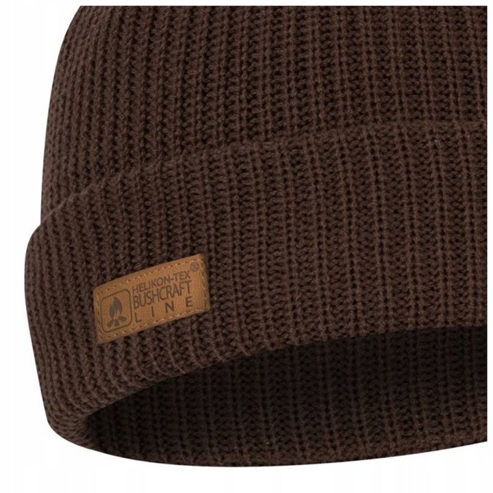 CZAPKA ZIMOWA WANDERER WEŁNA MERINO NA ZIMĘ BUSHCRAFT HELIKON EARTH BROWN