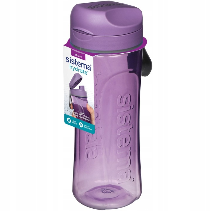 Sistema Bidon butelka na wodę napój 600ml fiolet