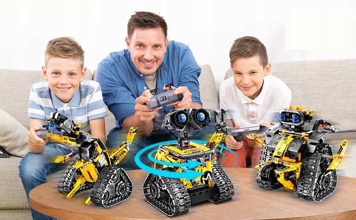 PROGRAMOWALNY ROBOT DUŻY ZESTAW KONSTRUKCYJNY APP I PILOT KONTROLA