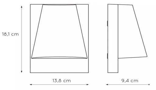 Lampa natynkowa ścienna LIAM 29898/01/29 Lucide