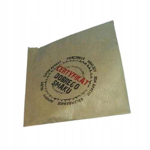 Opakowanie koperta torebka burger kebab 16cmx17cm 1000 szt. certyfikat smak