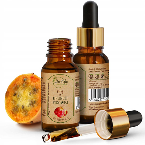 OLEJ Z OPUNCJI FIGOWEJ 100% na Zmarszczki pod Oczami BioOlja MAROKO 10ml