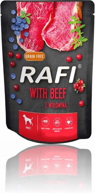 Karma mokra dla psa Dolina Noteci RAFI PREMIUM saszetki mix smaków 40x300g