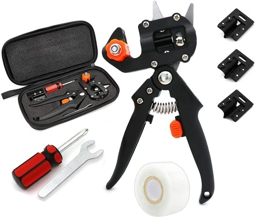 ZESTAW SEKATOR NOŻYCE NOŻYCZKI OGRODOWE DO SZCZEPIEŃ OKULIZACJI DRZEW ETUI