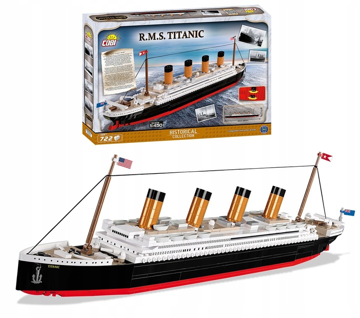 KLOCKI COBI 1929 STATEK TITANIC