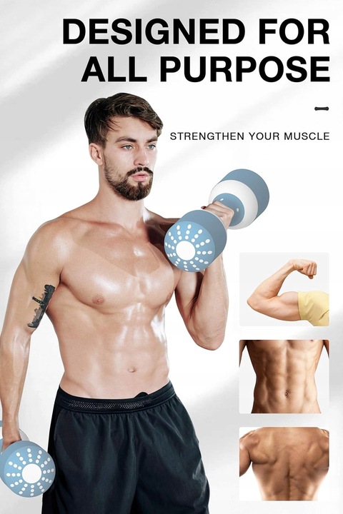 HANTLE REGULOWANE 2 X 5 KG ZESTAW STAL ANTYPOŚLIZGOWE SOLIDNE 10 KG