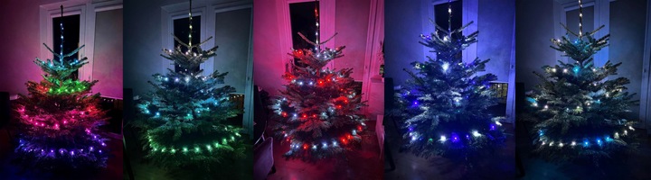 Lampki Choinkowe LED WIFI Świąteczne SMART taśma TUYA 20m 200szt MULTIKOLOR