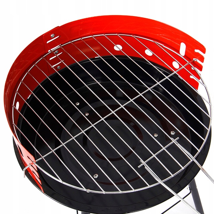 GRILL OGRODOWY TURYSTYCZNY PRZENOŚNY OKRĄGŁY WĘGLOWY KLASYCZNY KEMPINGOWY