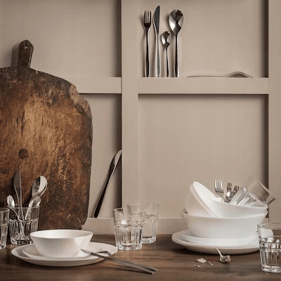 12 szt IKEA ZESTAW TALERZY OFTAST obiadowe głębokie białe 20 cm