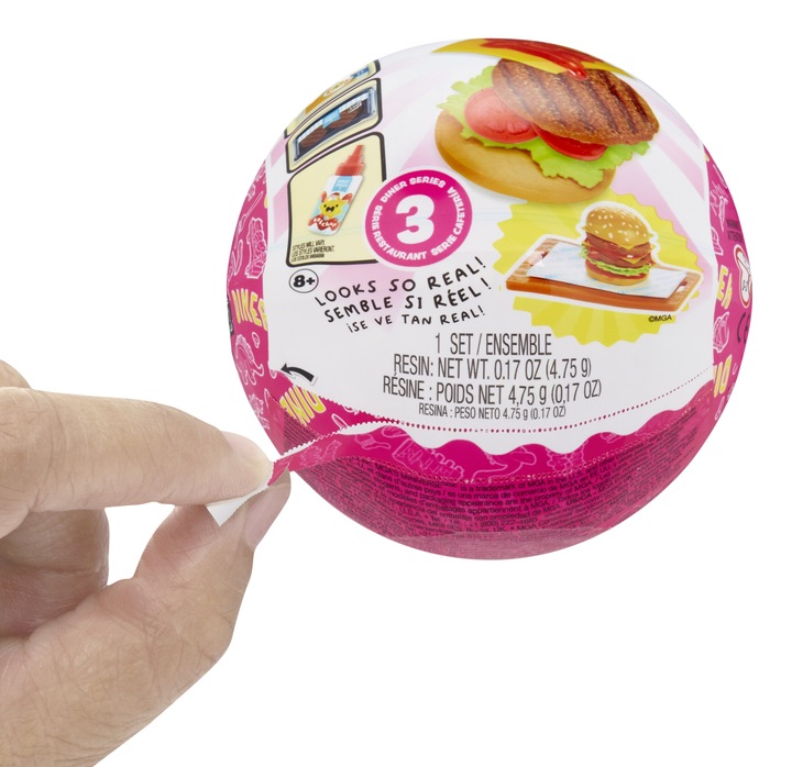 MGA MINI VERSE MAKE IT MINI FOOD S3 HAMBURGER 505419 DEKORACJA RĘKODZIEŁO