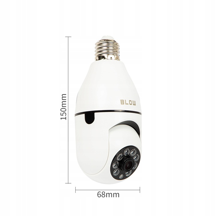 Kamera wifi żarówka BLOW obrotowa NIANIA 3mpx E27