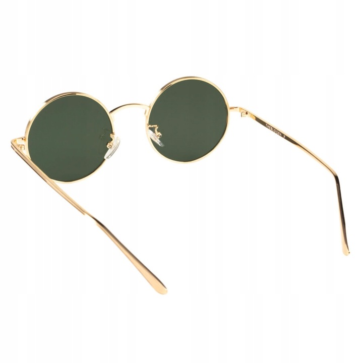 OKULARY PRZECIWSŁONECZNE LENONKI OKRĄGŁE MODNE STYLOWE SOCZEWKI FILTR UV400