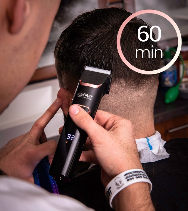 Maszynka do włosów BEZPRZEWODOWA CERAMIKA I TYTAN First Austria