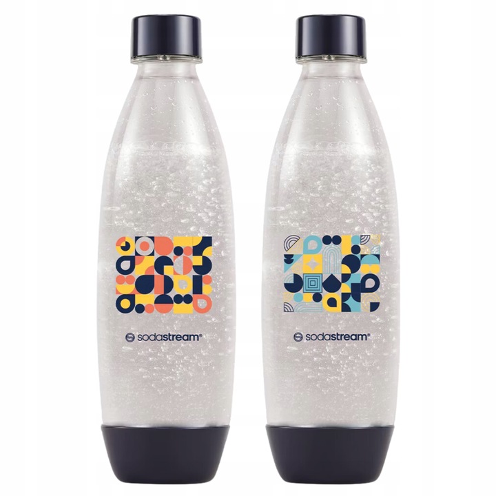 Butelki SodaStream Fuse Bubble Mosaic 2 szt. x 1L Zestaw do Saturatora