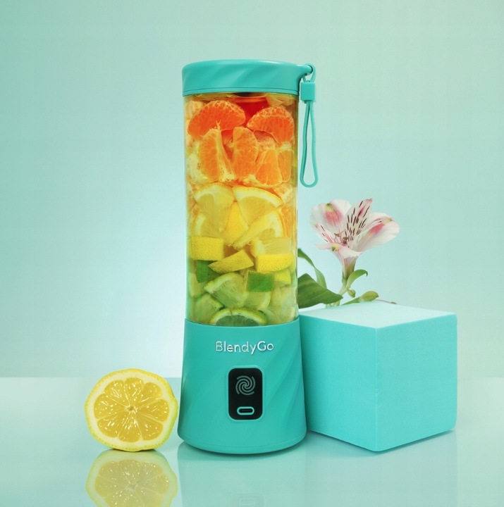 Blender bezprzewodowy BlendyGo 3 550ml USB Miętowy
