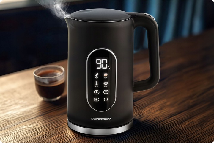 CZAJNIK ELEKTRYCZNY REGULACJA TEMPERATURY 2200W PANEL DOTYKOWY 1,7L BERDSEN