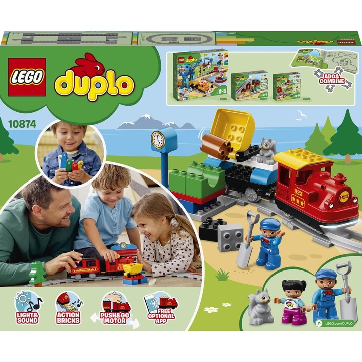LEGO Duplo 10874 Pociąg parowy
