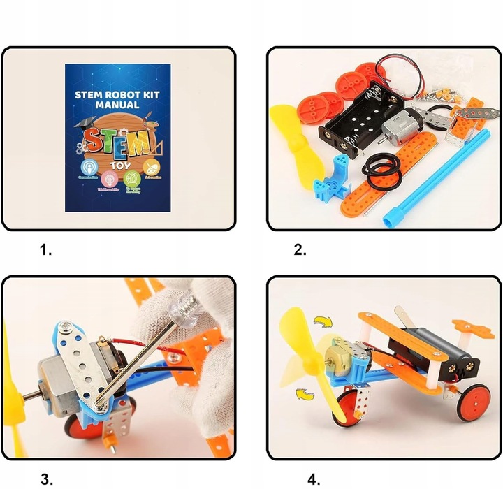 ZESTAW MAŁY ELEKTRONIK EKSPERYMENTY ZABAWKA ROBOT SAMOCHÓD ELEKTRYK NAUKA