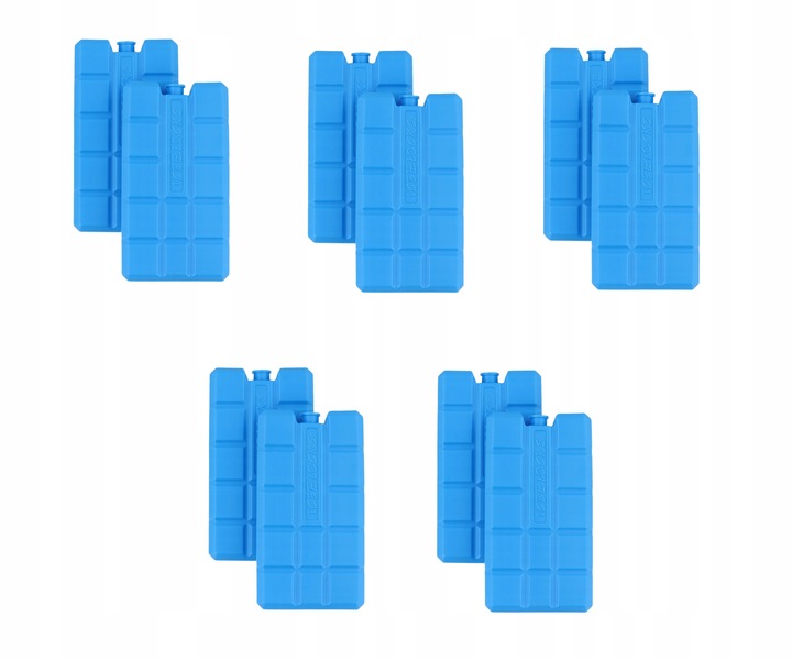 WKŁAD CHŁODZĄCY lodówka turystyczna torba NIETOKSYCZNY ZESTAW 10 szt x 200g