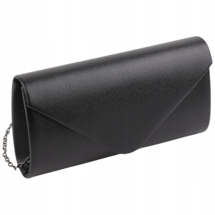 TOREBKA DAMSKA KOPERTÓWKA WIZYTOWA NA RAMIĘ TOREBKI ELEGANCKIE CZARNE