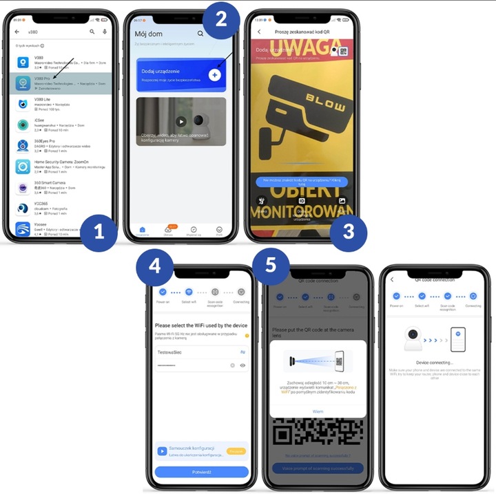 KAMERA OBROTOWA WIFI ZEWNĘTRZNA 2xOBIEKTYW 2+2MP 2W1 ZOOM 2K DETEKCJA BLOW