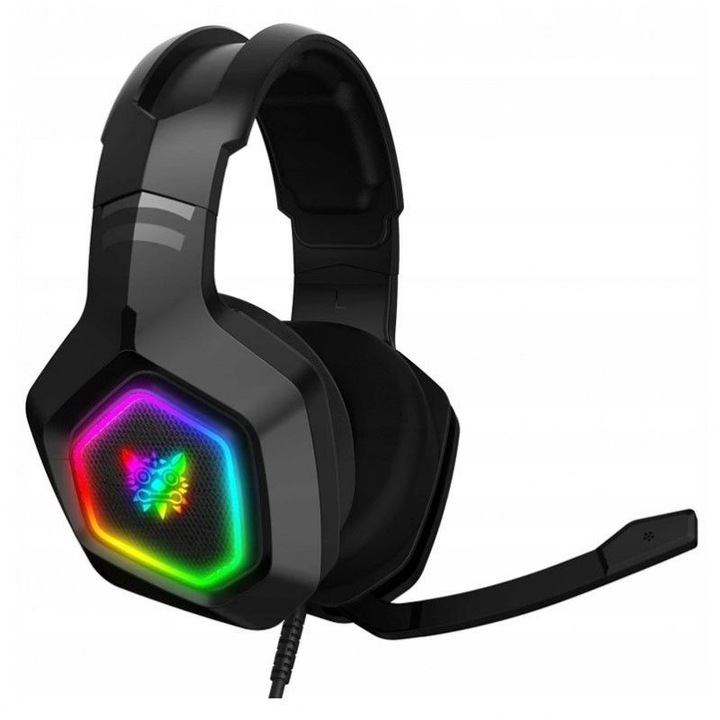 ONIKUMA K10 SŁUCHAWKI GAMINGOWE NAUSZNE PRZEWODOWE Z MIKROFONEM LED RGB