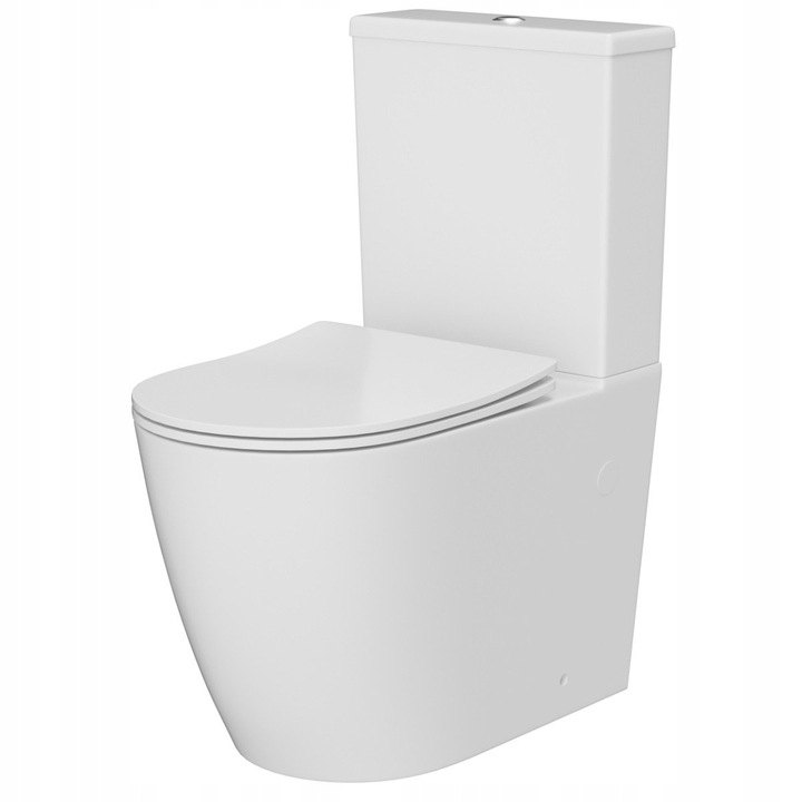 Kompakt WC Nautilius Lavita bezrantowy z deską wolnoopadającą odpływ uniwer