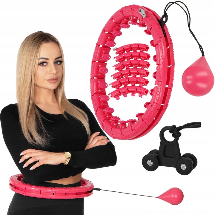 HULA HOP ODCHUDZAJACE OBCIĄŻENIE WYPUSTKI MODUŁOWY MASAŻER + OBCIĄŻNIK