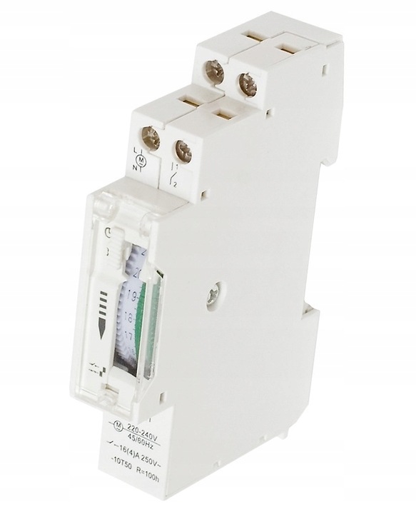 WYŁĄCZNIK PROGRAMATOR MECHANICZNY DOBOWY NA SZYNĘ