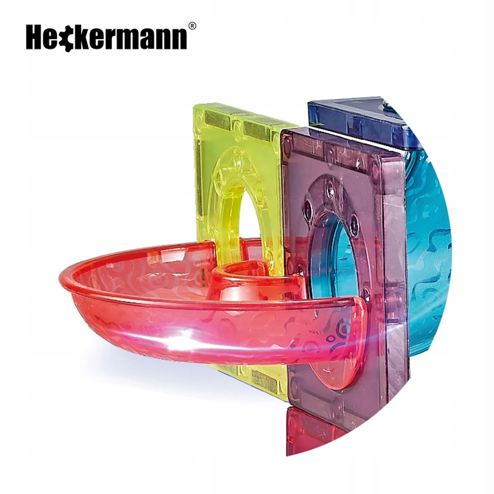 KLOCKI MAGNETYCZNE EDUKACYJNE DUŻE PŁYTKI TOR KULKOWY ZESTAW 76 ELEMENTÓW