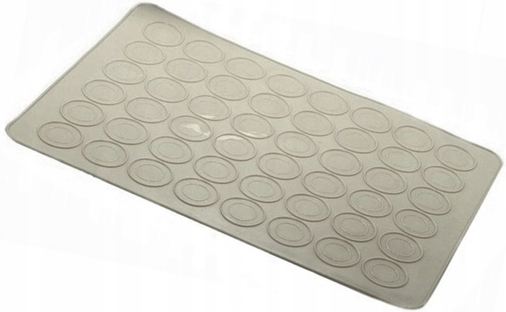MATA SILIKONOWA DO PIECZENIA FORMA DO MAKARONIKÓW SZARY CIASTKA 48 szt