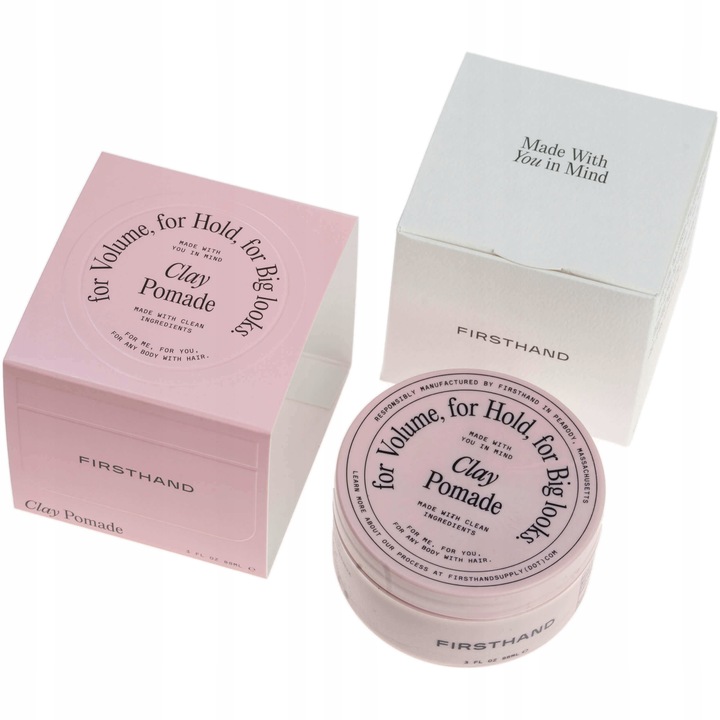 Firsthand Matowa Glinka Pomada do włosów MOCNY chwyt Clay Pomade Pasta 88ml
