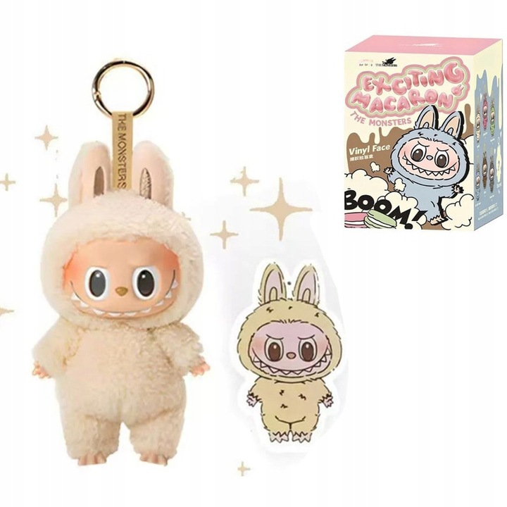 Labubu Macaron Monster Brelok 18cm Urocza Torebka Brelok Zawieszka Lalka