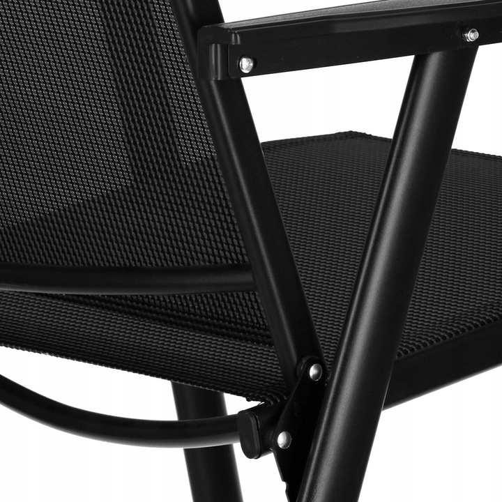 Składane KRZESŁO ogrodowe MOCNE METALOWE na TARAS balkon FOTEL OGRODOWY