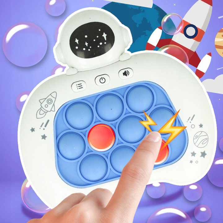 GRA Zręcznościowa POP IT POPIT ELEKTRYCZNA LED Prezent Dla 5 6 7 8 9 latka