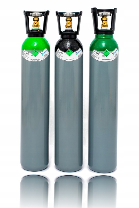 NOWA Pełna Butla AZOT, TLEN, ARGON LUB MIESZANKA (AR+CO2) 8L PEŁNA`