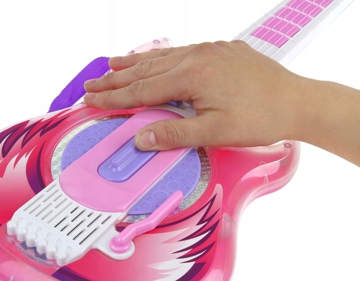 Gitara Rockowa Elektryczna Świecąca Okulary z Mikrofonem dla Dzieci