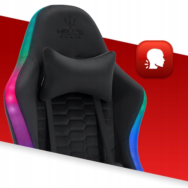 FOTEL GAMINGOWY DLA GRACZA BIUROWY HELL'S