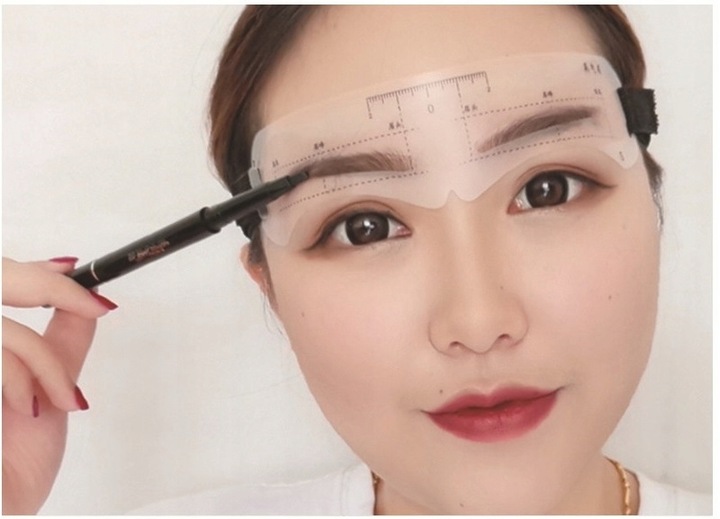 Szablony do stylizacji brwi linijka symetryczna U