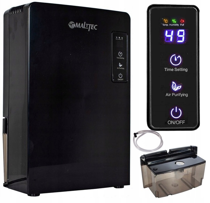 Osuszacz Powietrza Mocny 90W Pochłaniacz Wilgoci Cichy Wydajny Zbiornik 2,2